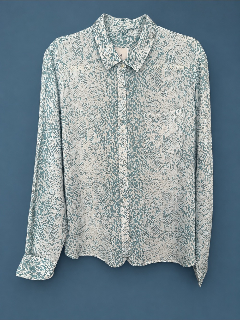 Rails Teal-Print Button-Down Shirt